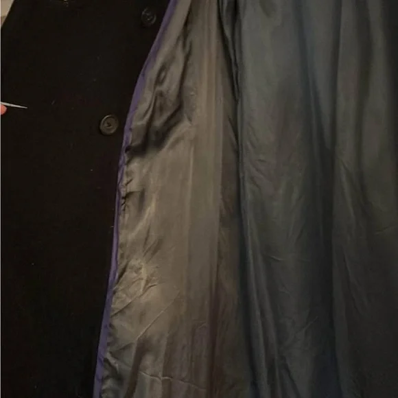 J. Crew Wool Black Pea Coat - Picture 3 of 4